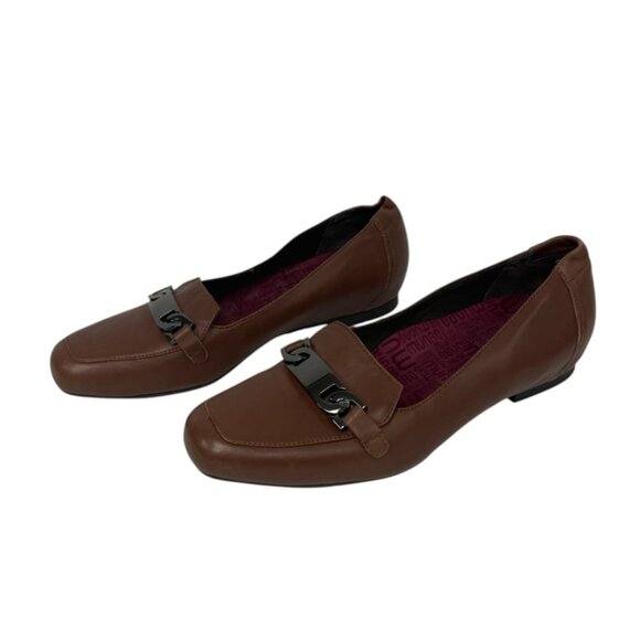 Munro Women's Solid Brown Almond Toe Slip On Blair Bit Loafer Shoes Size 9M - Picture 1 of 5